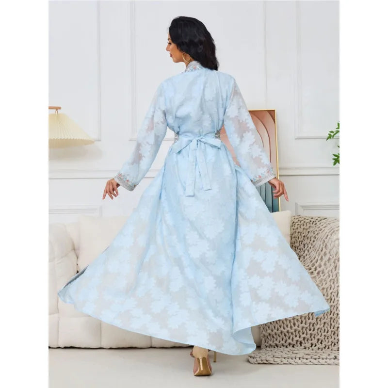 Eid Arab Muslim Style 2 Piece Dress Set