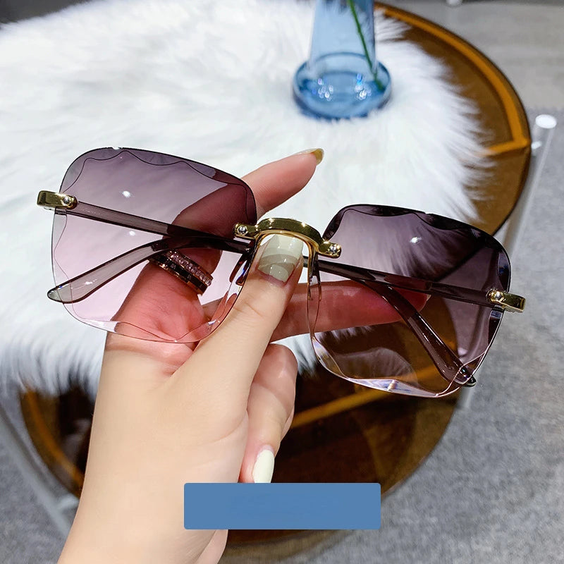 Transparent Multi-color Lenses UV400 Women Sun Glasses