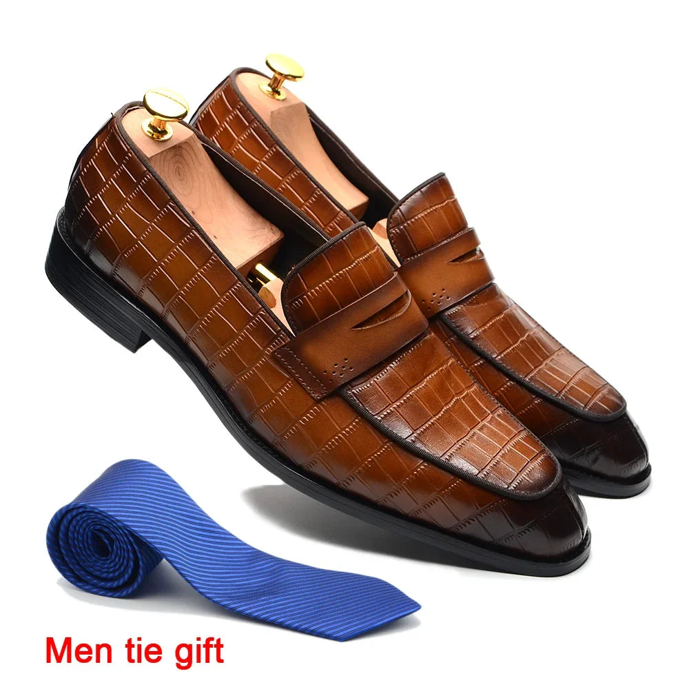 Classic Handmade Italian Style Genuine Cow Leather Penny Loafer