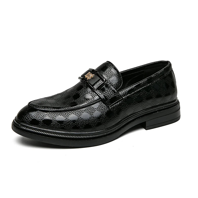 Leather British Style Casual Slip-on Breathable Loafers