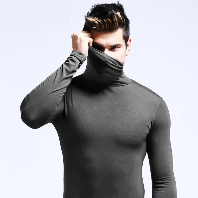 Slim Fit Long Sleeve Turtleneck