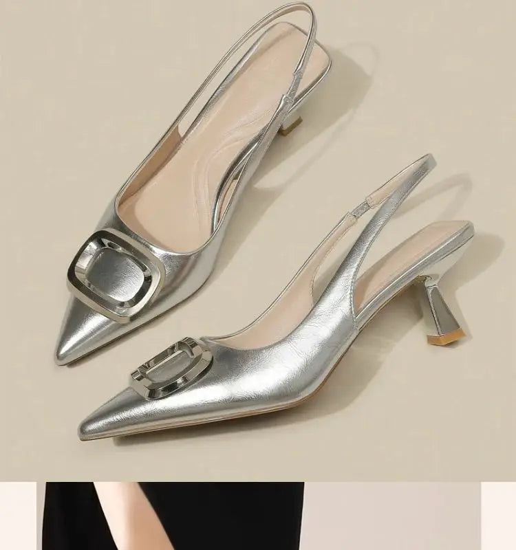 Slingbacks Pointed Toe High Heels