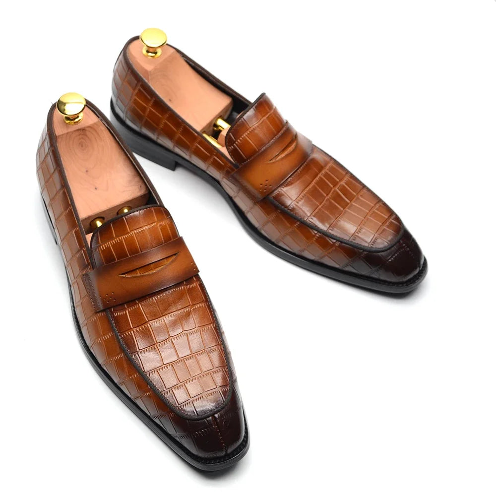 Classic Handmade Italian Style Genuine Cow Leather Penny Loafer