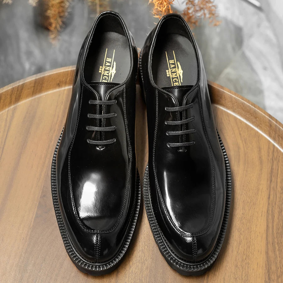 Hanmce Genuine Leather Breathable Oxfords