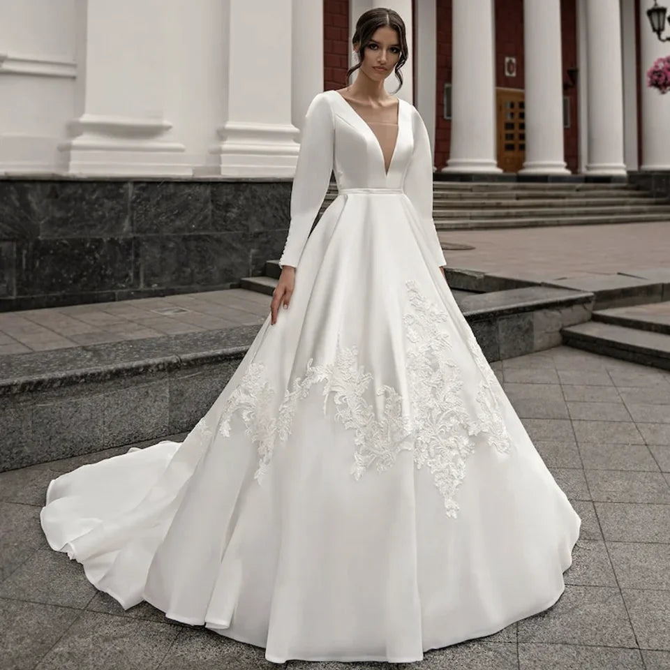 Elegant vestido de noiva casamento Wedding Dress
