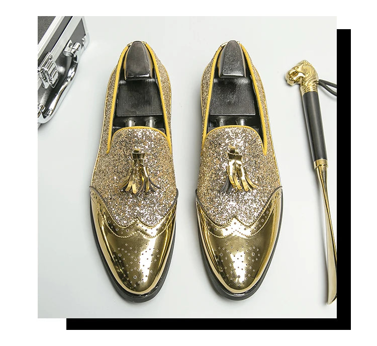 Men's Oxfords Genuine Leather Pointy Toe Lace Up