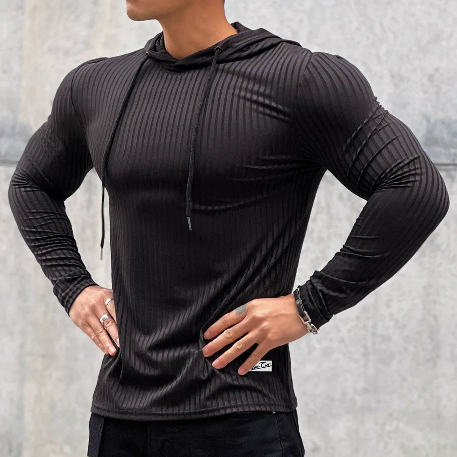 Casual Long Sleeve Skinny Shirt/Hoodie