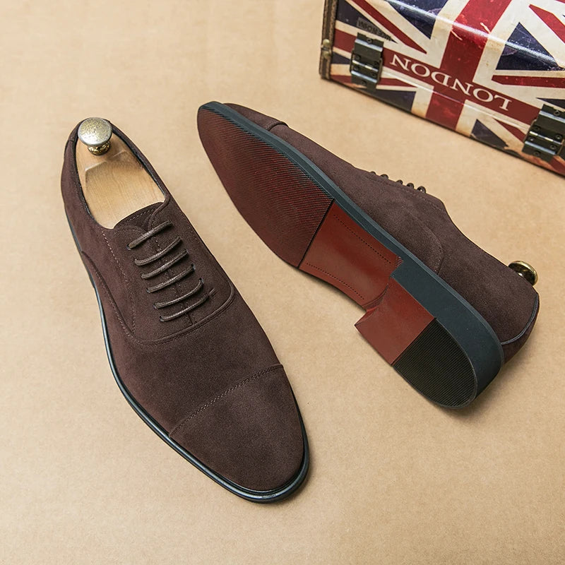 Vintage Slip-on Classic Casual Suede Leather Oxford Shoes