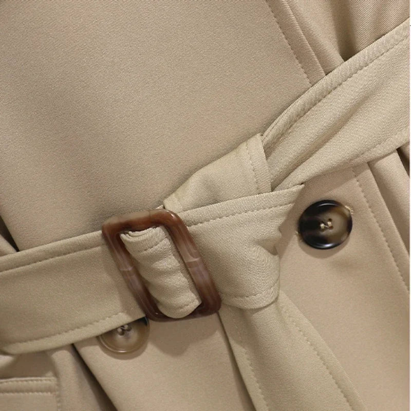 Double Breasted British Trench Coats and Jackets, Tie Waist