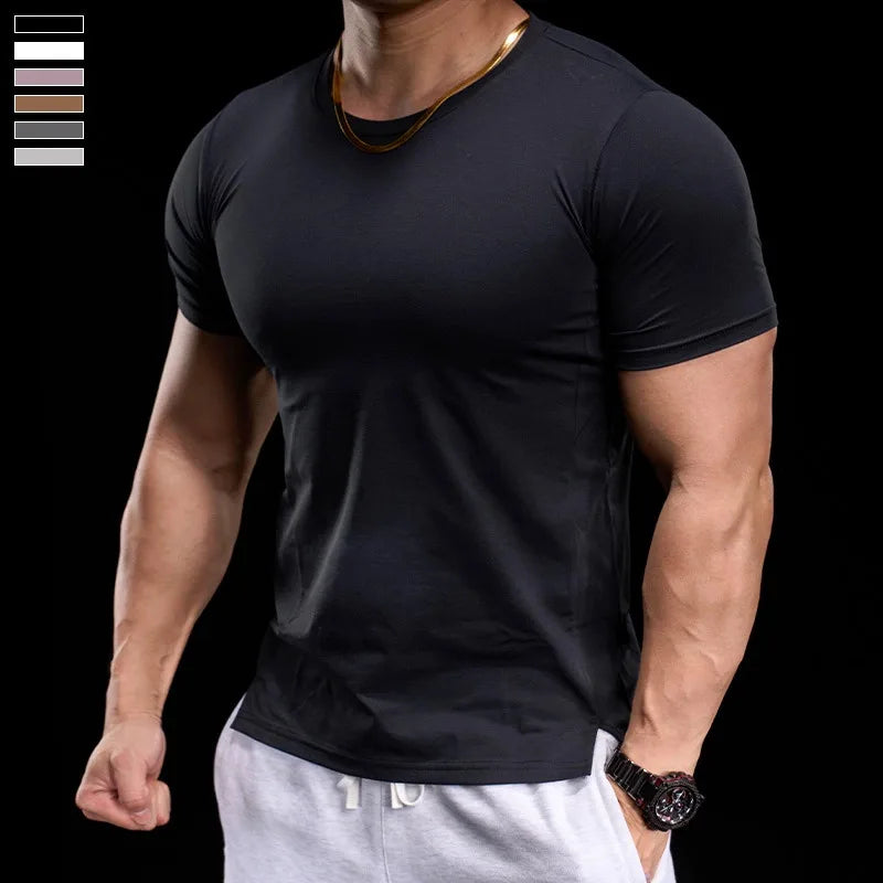 High-elasticity Breathable Sports Tight Short-sleeved T-shirt