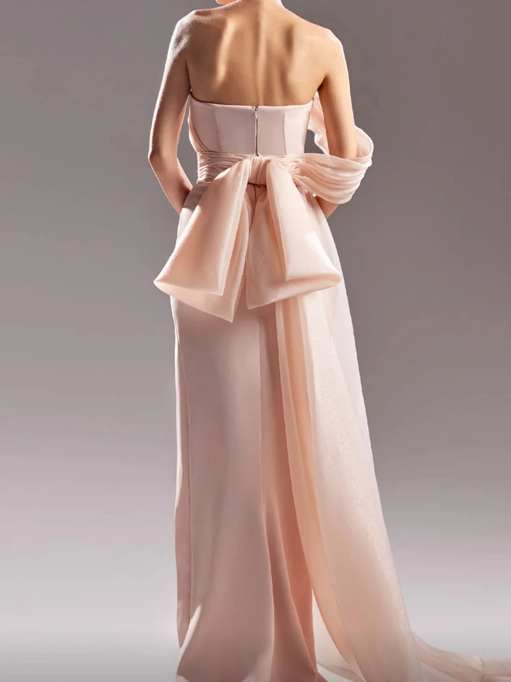 DMDRS Simple Straight Evening Dress
