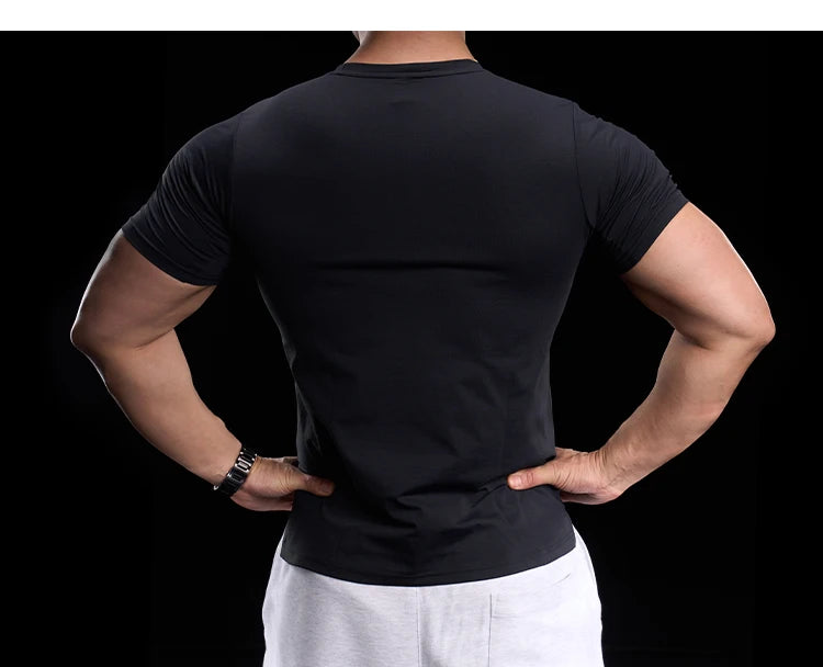 High-elasticity Breathable Sports Tight Short-sleeved T-shirt