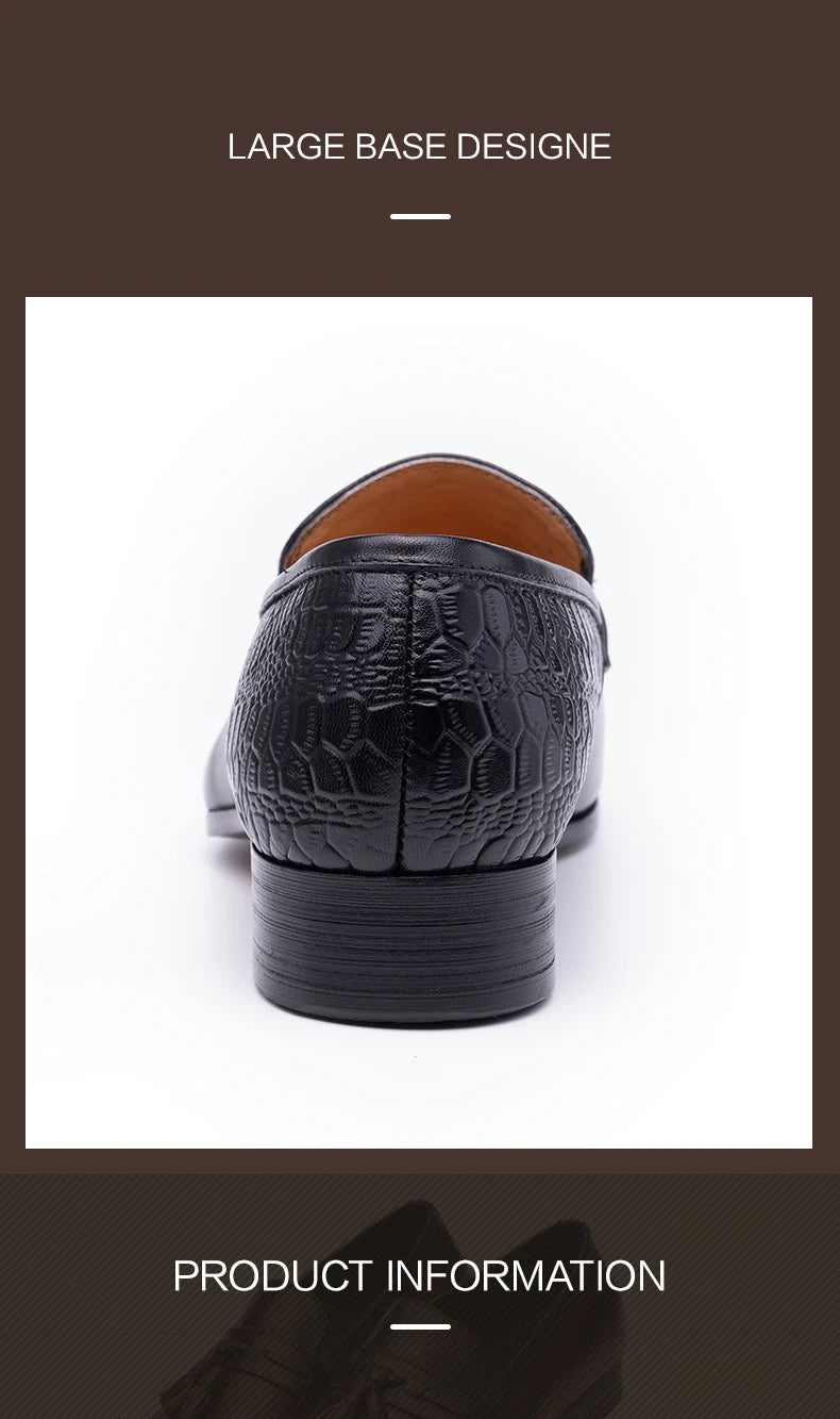 Genuine Leather British Style Point Toe Shoes