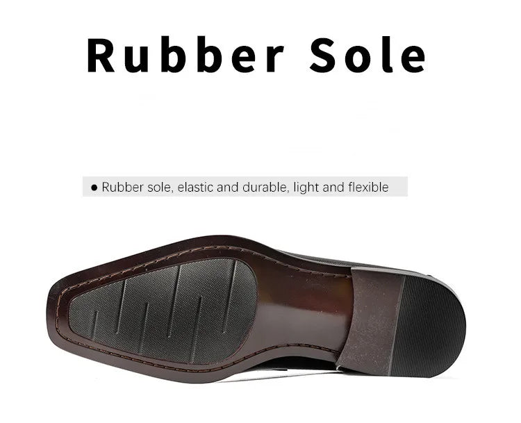 Genuine Leather Mens Slip On Loafers