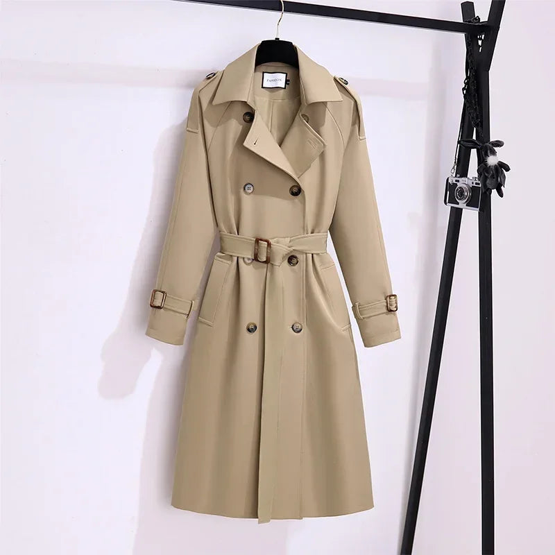Double Breasted British Trench Coats and Jackets, Tie Waist