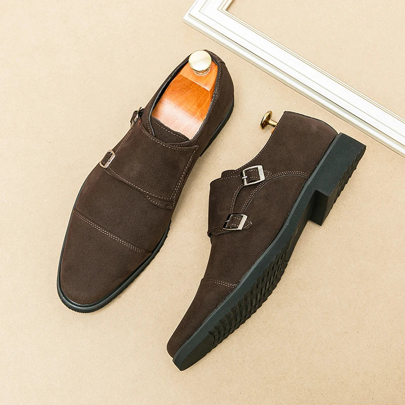 Versatile High-end Monk Strap Style Loafers