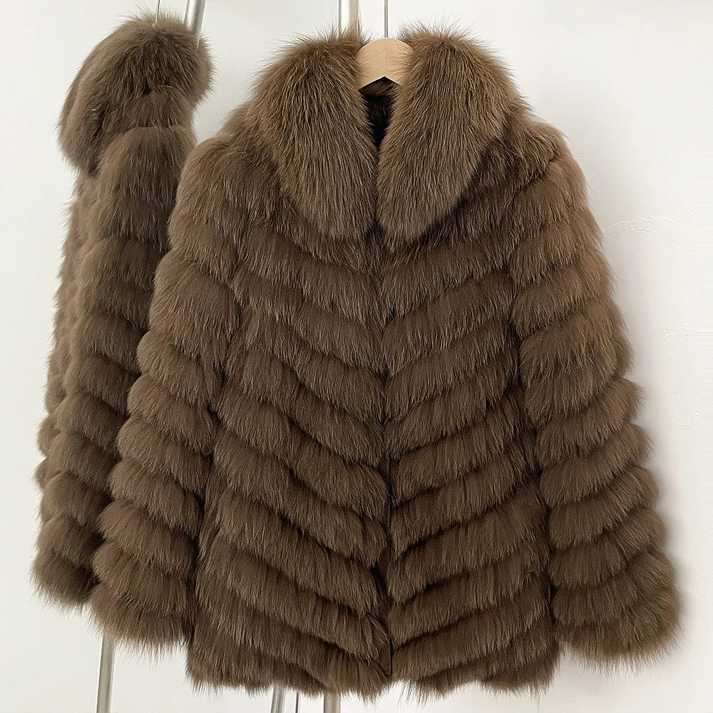 Fox Fur Coat Jacket