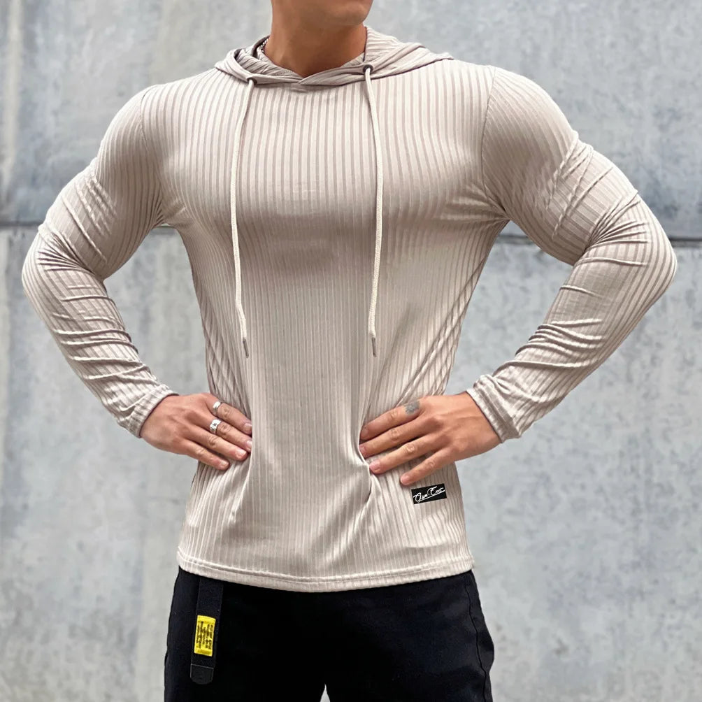 Casual Long Sleeve Skinny Shirt/Hoodie