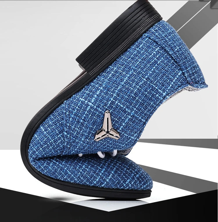 Breathable Pointed Toe Linen Oxford Shoes