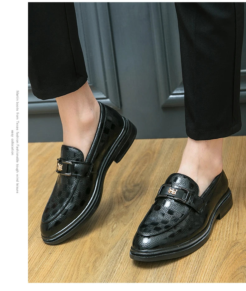 Leather British Style Casual Slip-on Breathable Loafers