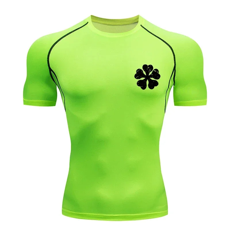 Bull Print Athletic Quick Dry Compression Shirts T-Shirts