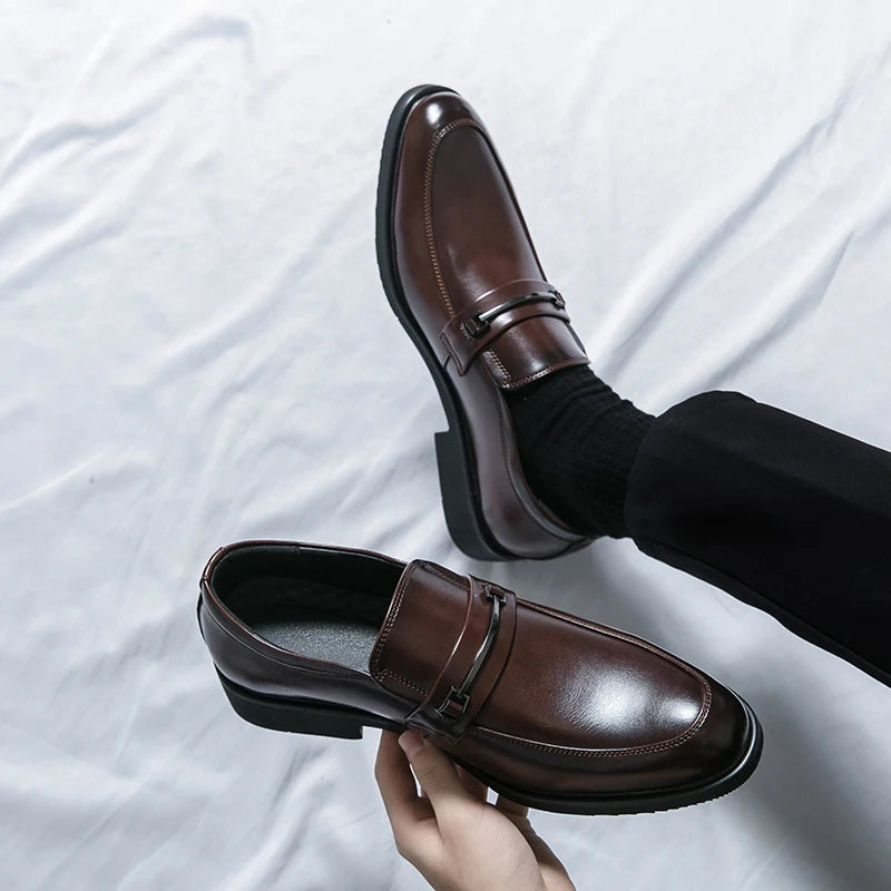 Classic Style Slip On Round Toe Loafers