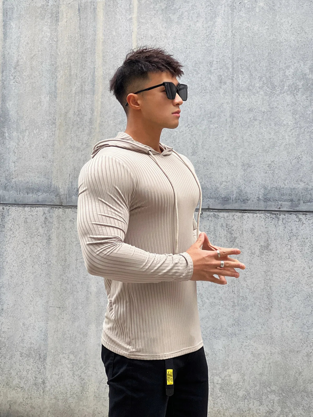 Casual Long Sleeve Skinny Shirt/Hoodie