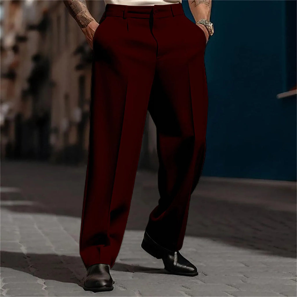 Straight Leg Breathable Fashionable Trousers