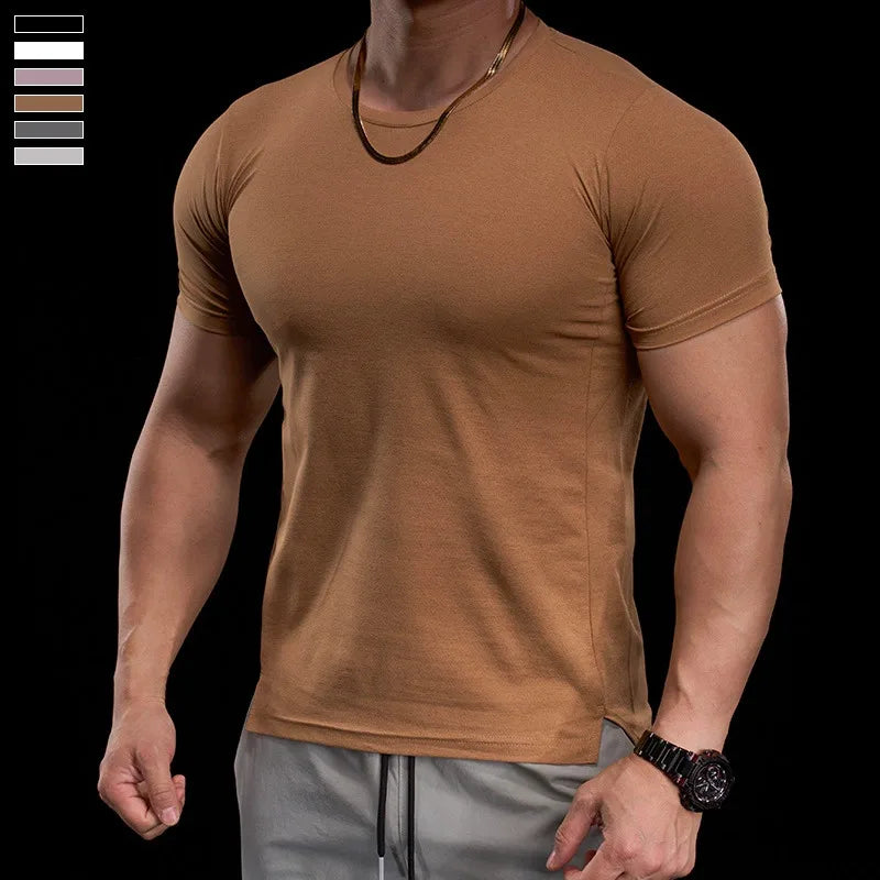 High-elasticity Breathable Sports Tight Short-sleeved T-shirt