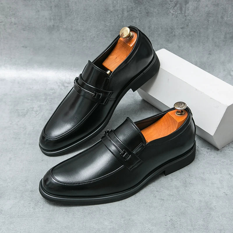 Classic Style Slip On Round Toe Loafers