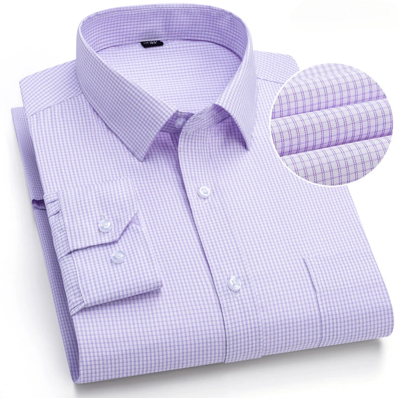 Elegants Casual Slim Fit Cotton Long-Sleeve shirts