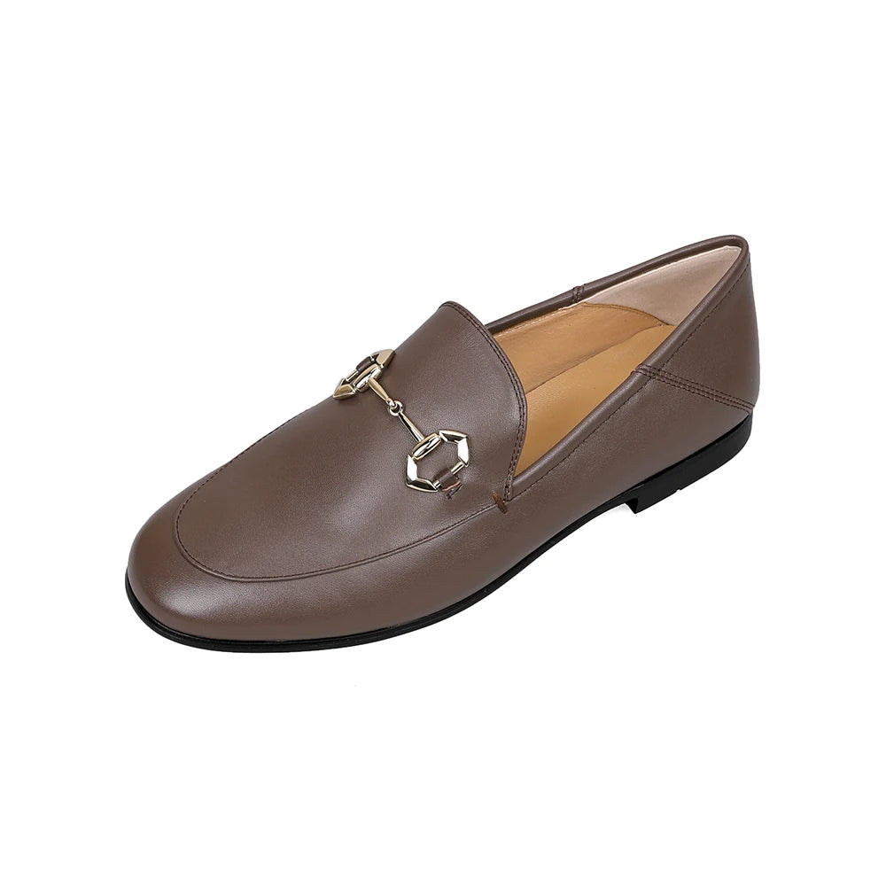 Genuine Leather Flats Outwear Casual Shoes
