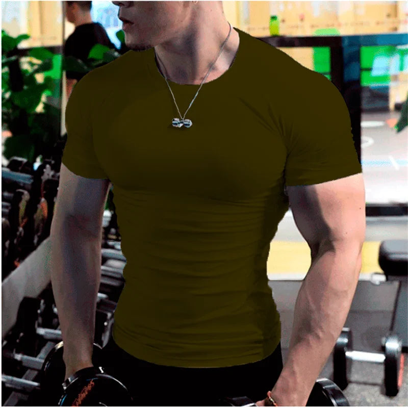 Mens Breathable Quick Dry Jogging TShirt