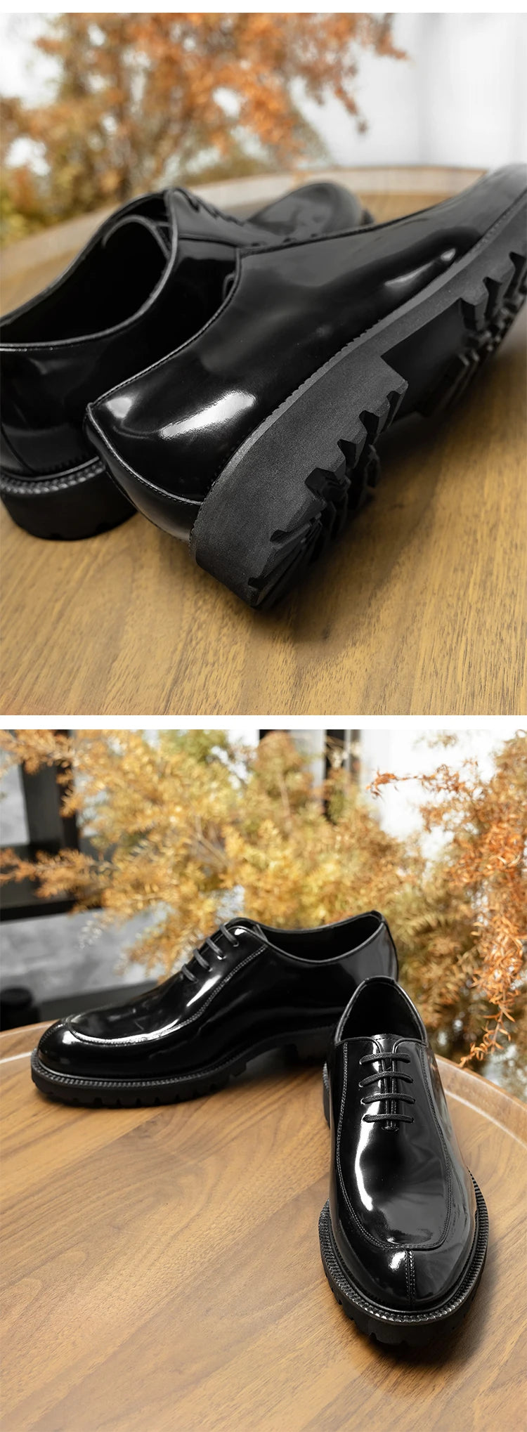 Hanmce Genuine Leather Breathable Oxfords