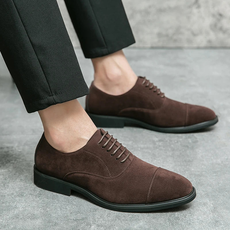 Vintage Slip-on Classic Casual Suede Leather Oxford Shoes