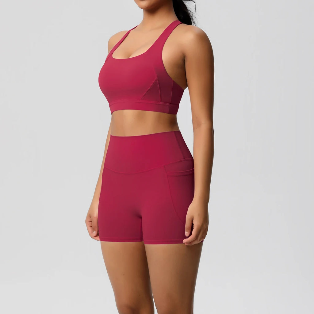 2PCS Sportswear With Pockets Yoga Set
