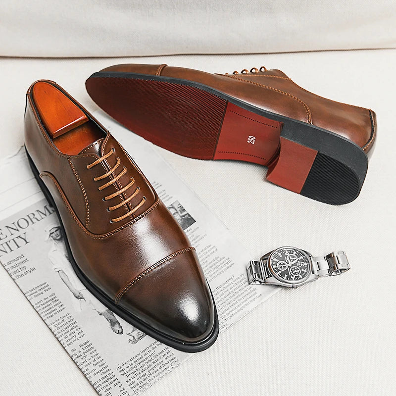 Men's Red Sole Oxford Business Shoes