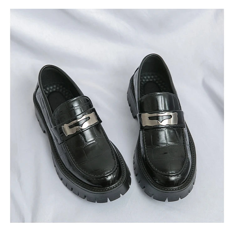 STRONGSHEN Casual Leather Loafers