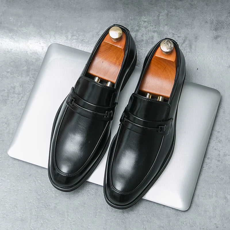 Classic Style Slip On Round Toe Loafers