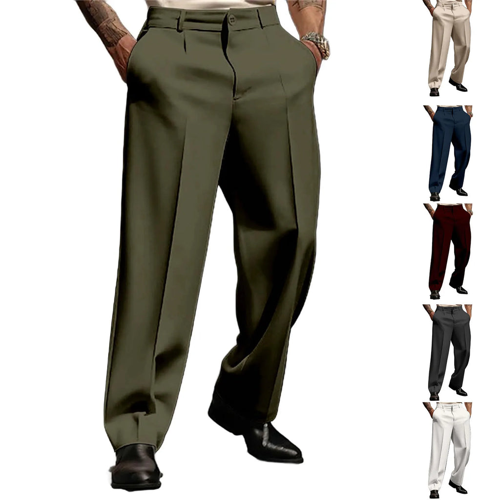 Straight Leg Breathable Fashionable Trousers