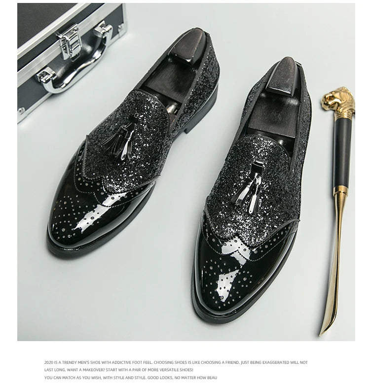 Men's Oxfords Genuine Leather Pointy Toe Lace Up