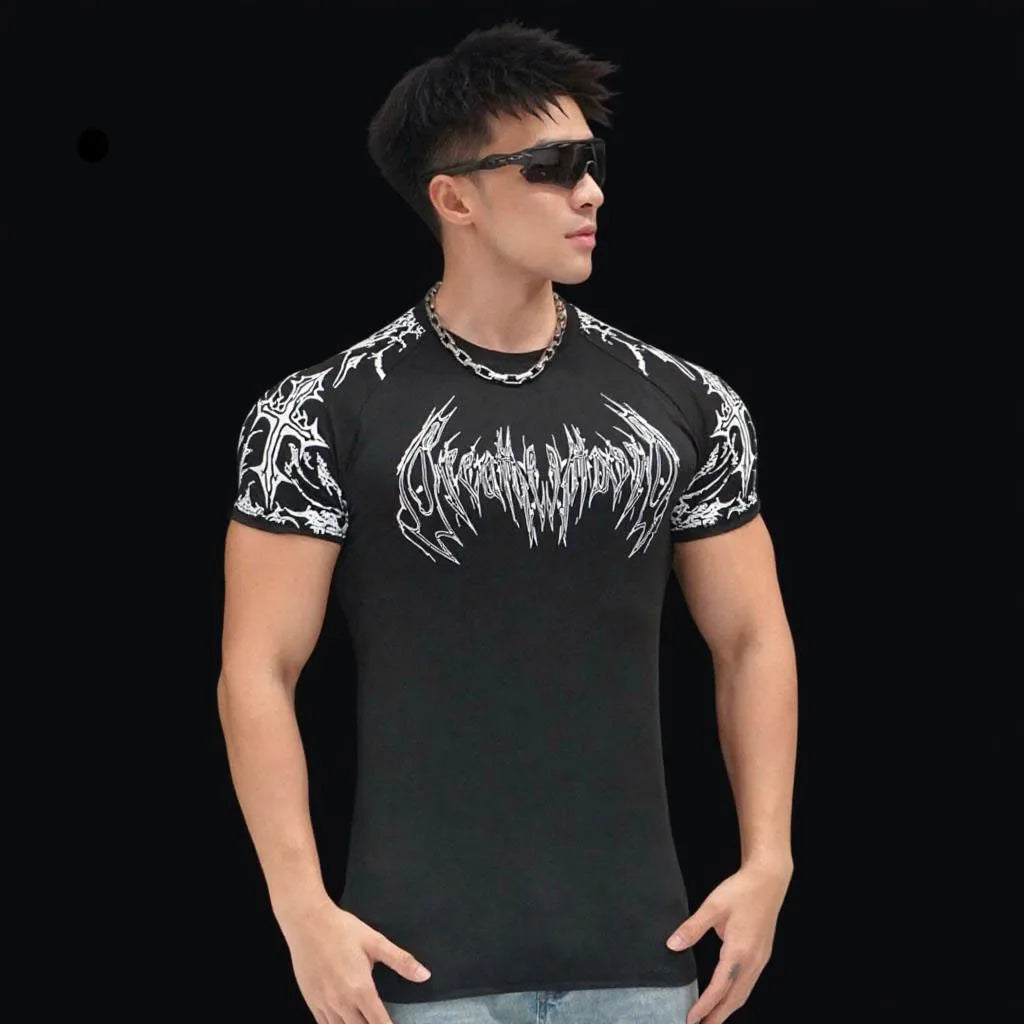 Short Sleeved Fitness Quick Drying Tight T-shirt