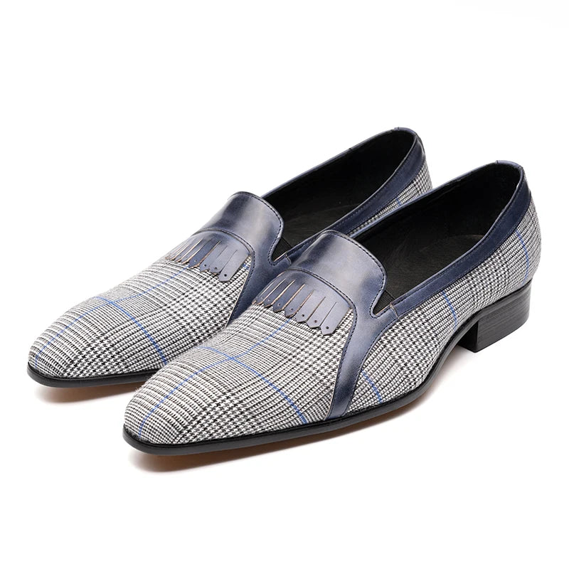 Cotton Fabric Casual Pure Handmade Loafer