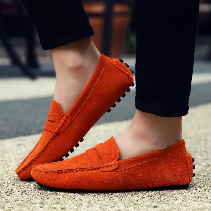 Casual Slip On Leather Loafers