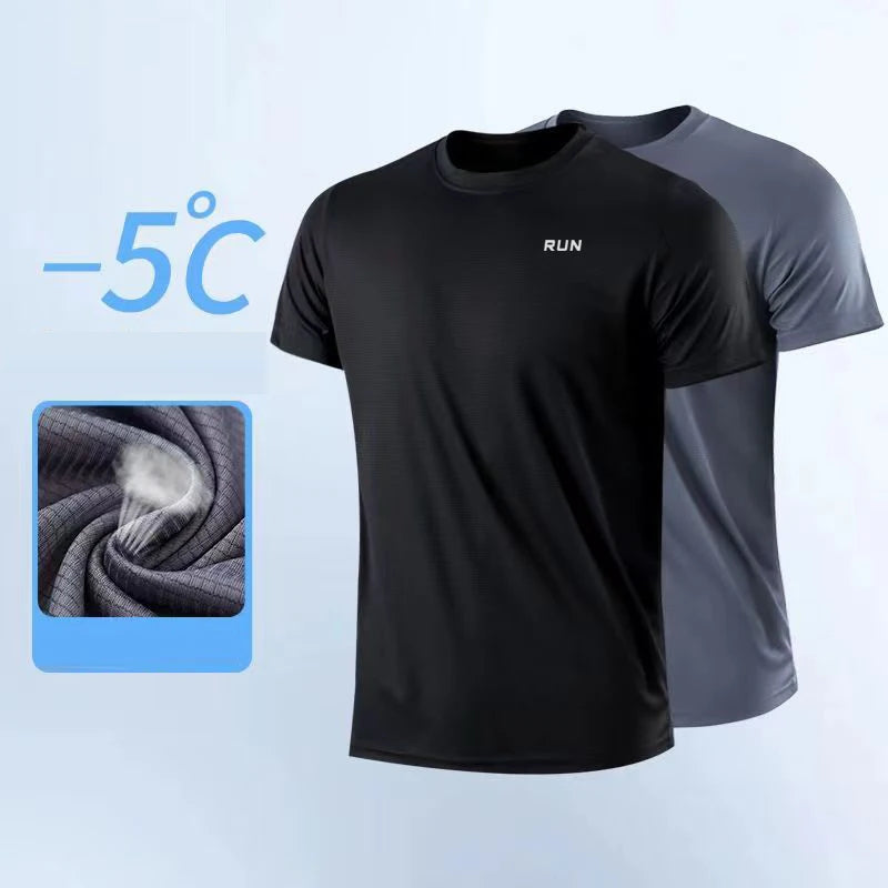 Quick Dry Short Sleeve Round Neck T-Shirt