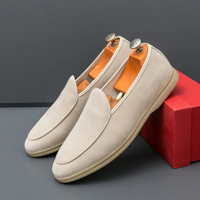 British Style Suede Casual Breathable Slip-on Loafers