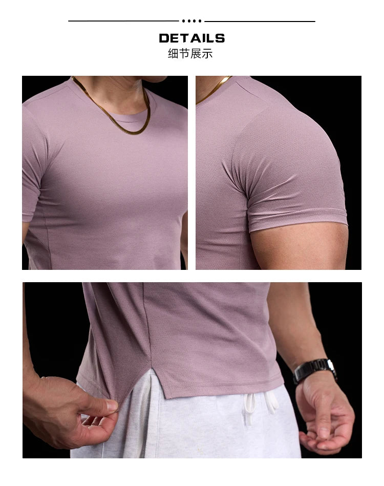 High-elasticity Breathable Sports Tight Short-sleeved T-shirt