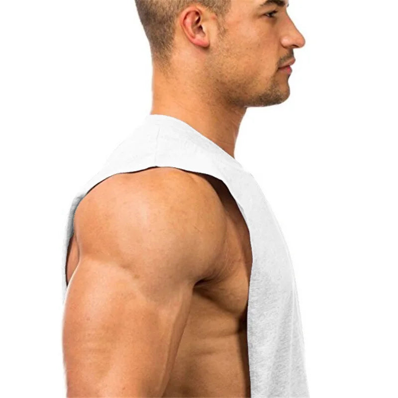 Breathable Side Slits Tank Tops