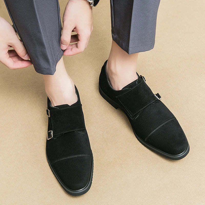 Versatile High-end Monk Strap Style Loafers