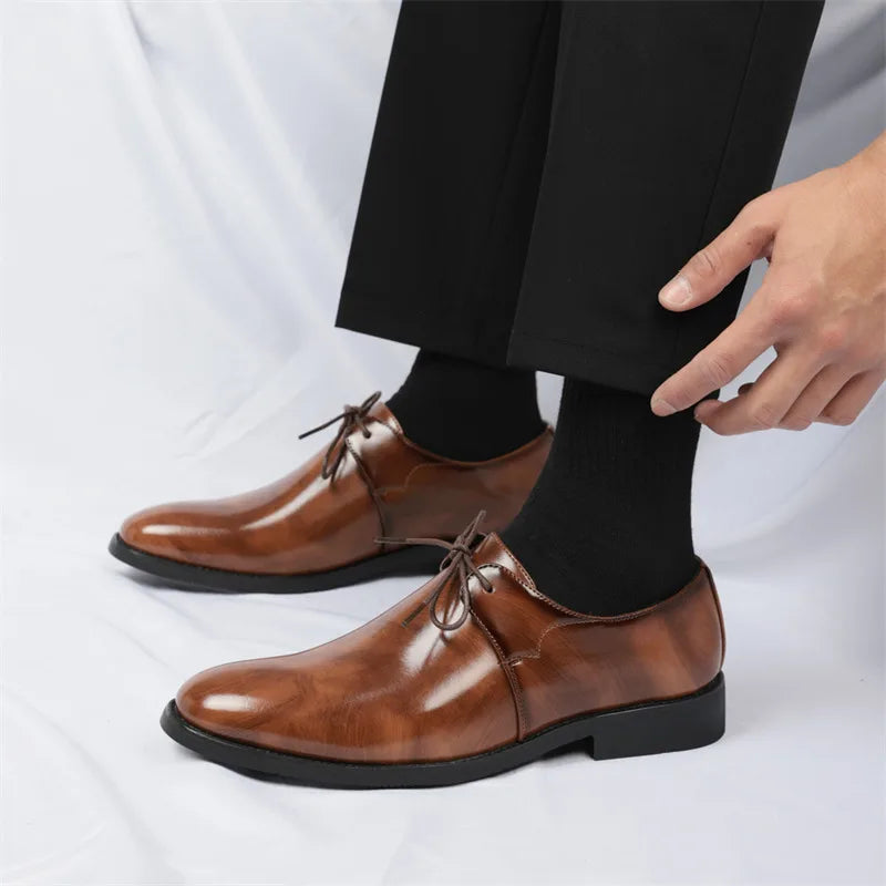 Casual Business Comfortable Pointed Toe Leather Dress Shoes
